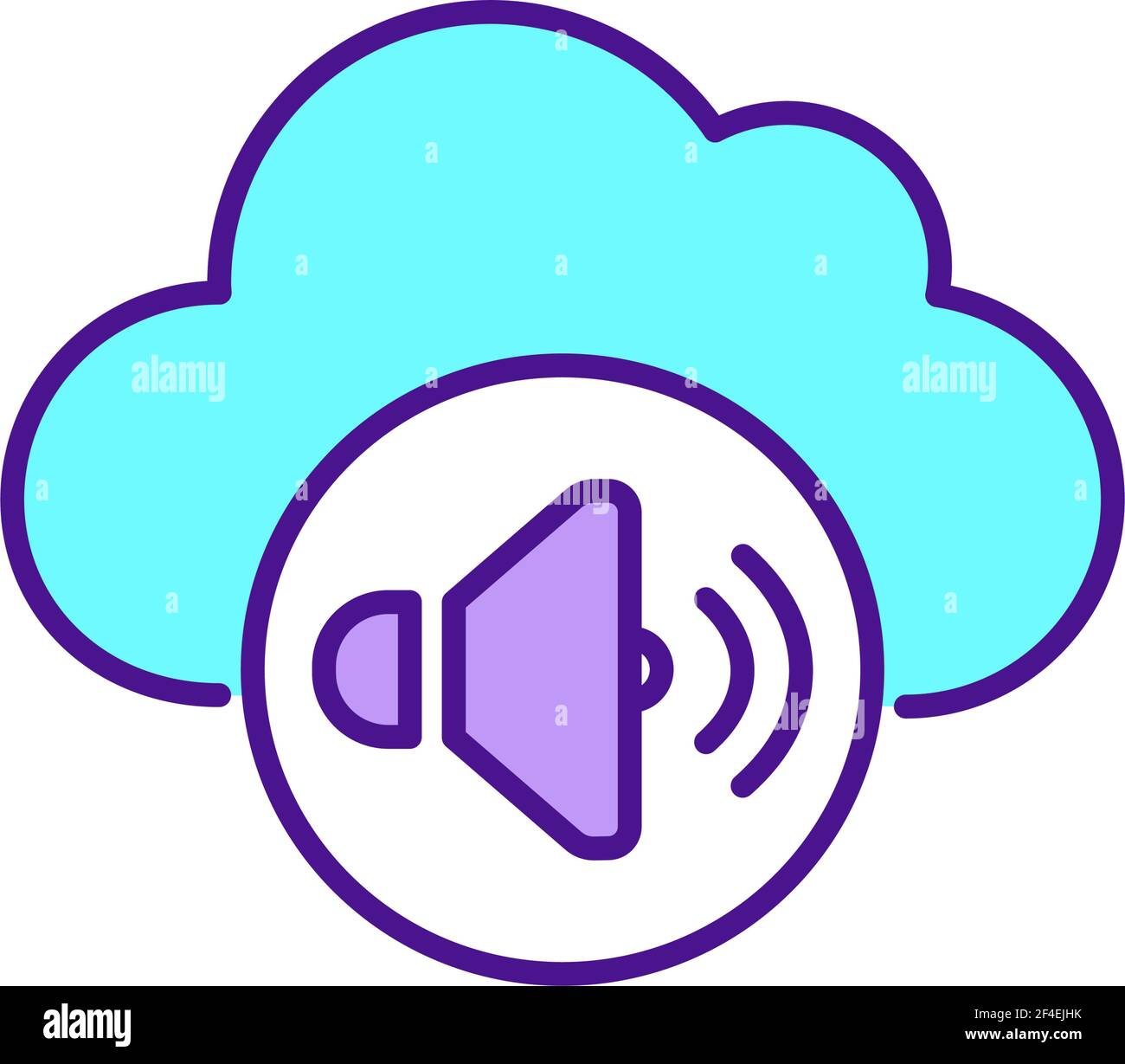 Online music storage service RGB color icon Stock Vector Image & Art ...
