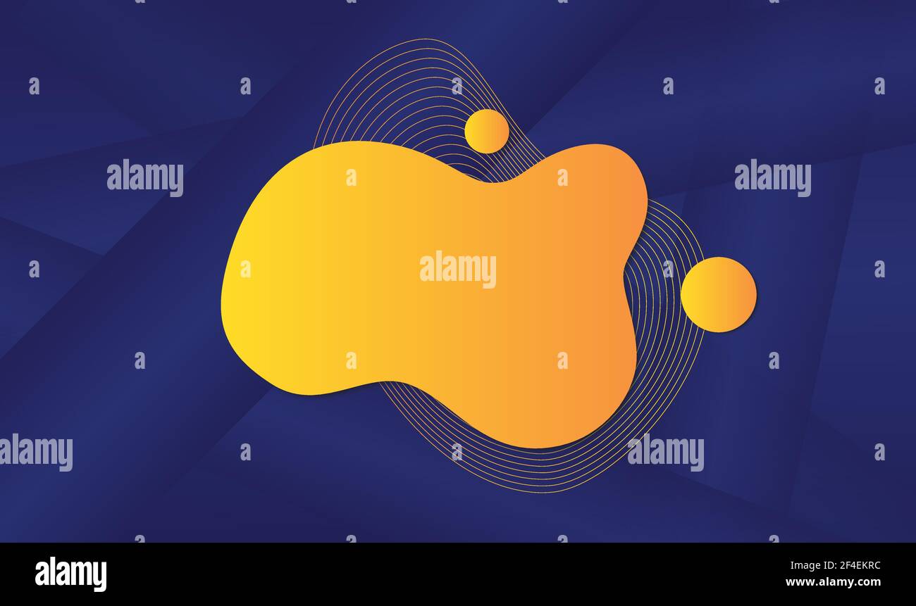 Gradient abstract background with liquid shape. Vector illustration Stock Vector