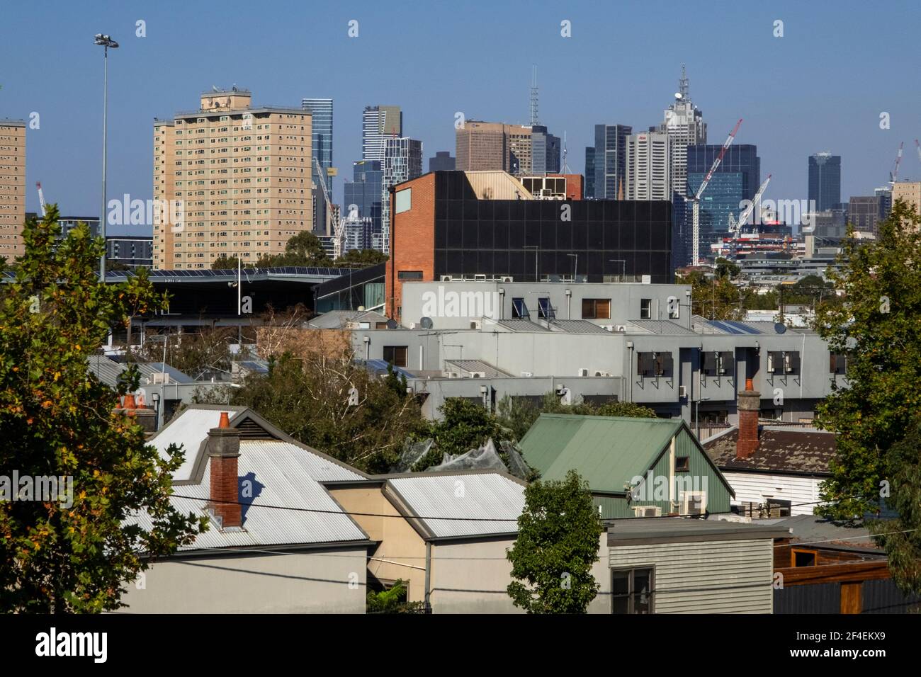 Northern suburbs close to the city of Melbourne, Victoria, Australia Stock Photo