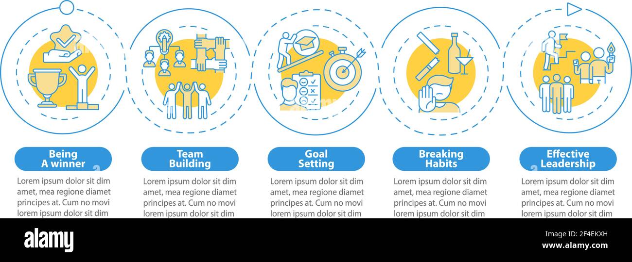 Mentoring vector infographic template Stock Vector