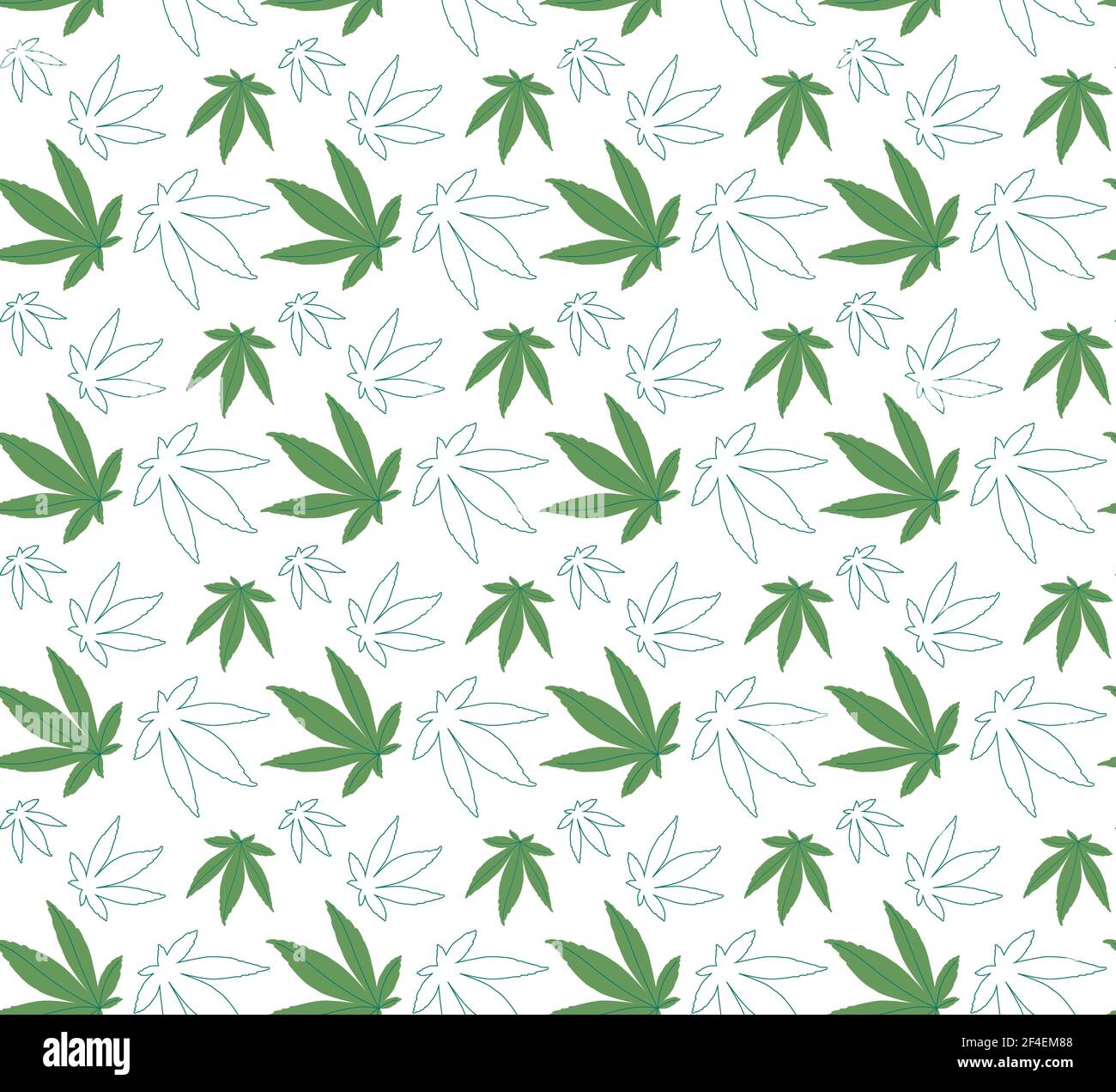 Weed Leaves Background