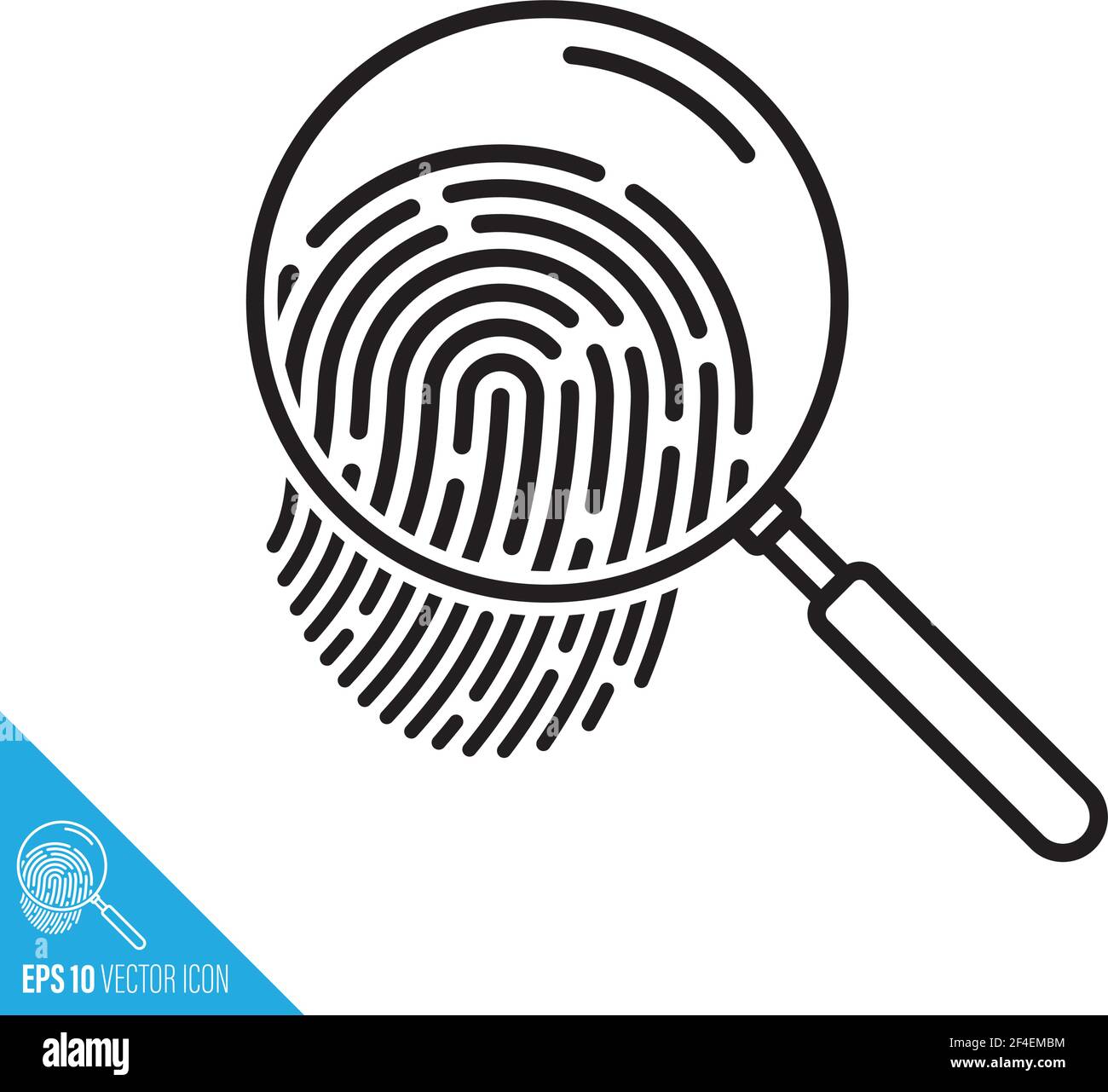 Under investigation magnifying glass Stock Vector Images Alamy