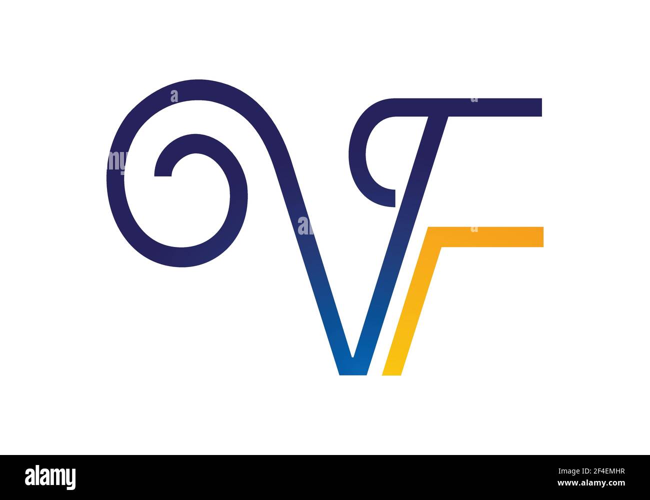 V F Letter Logo Design. Creative V F Letters icon vector Stock Vector ...