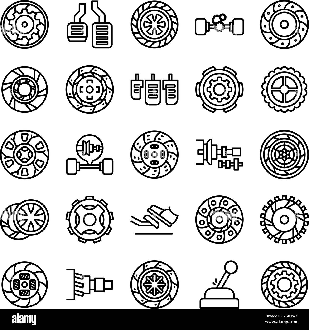 Clutch icon. Outline clutch vector icon for web design isolated on