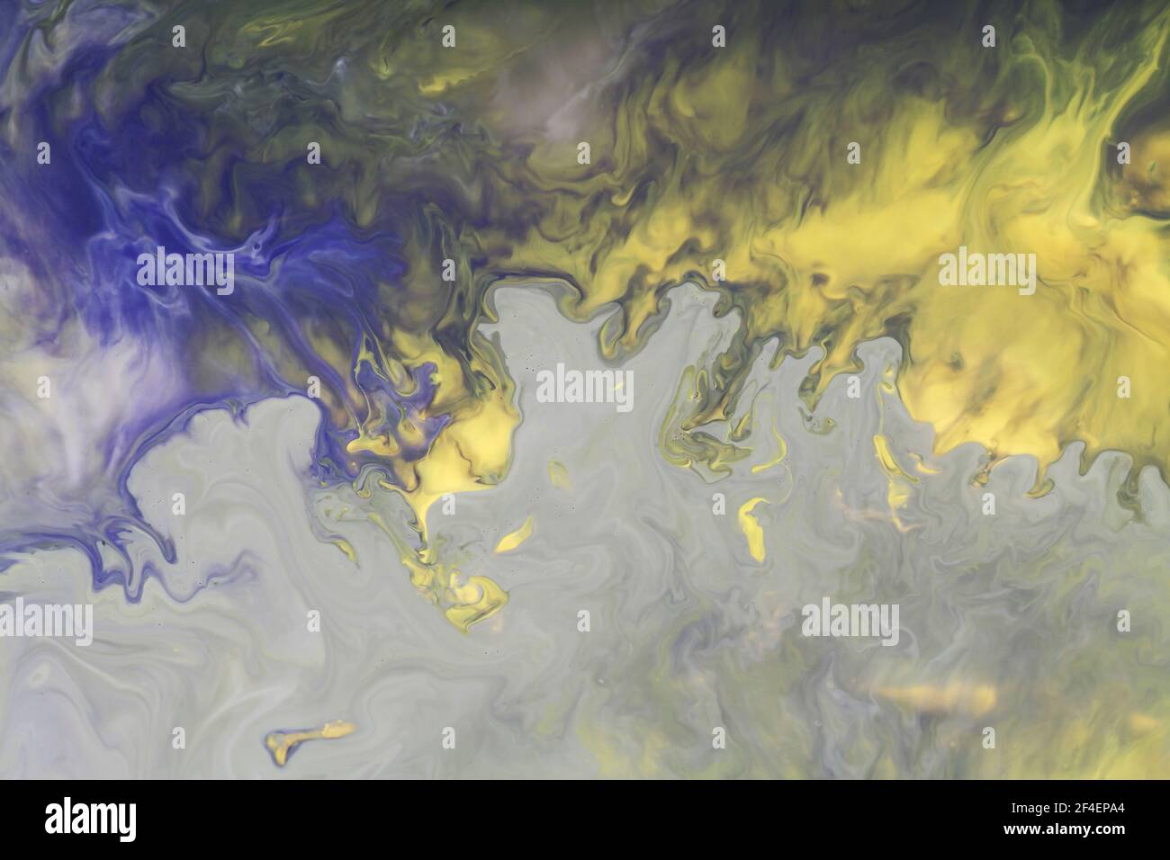 yellow , blue and grey abstract paint background, texture art. marble