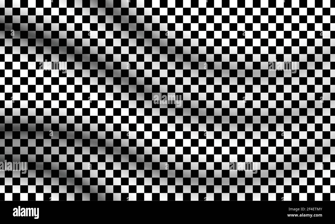 Black and white checkered flag background. Design for your wallpaper. Stock Vector