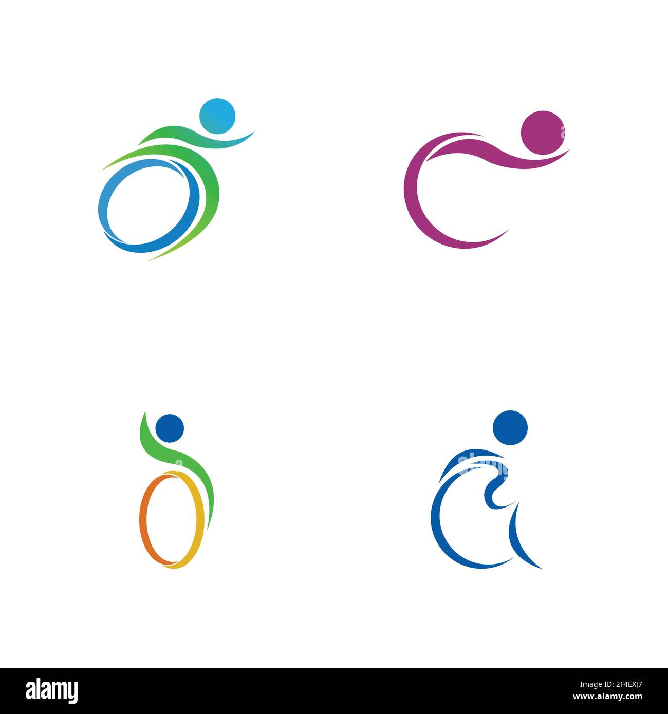disability logo vector illustration design template - vector Stock Vector