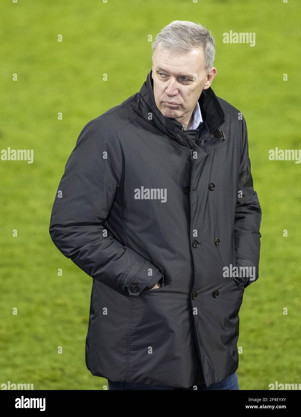 Dr. Jens Buchta (S04  Aufsichtsrat Vorsitzender) Schalke 04 - Borussia Mönchengladbach 20.03.2021, Fussball, 1. Bundesliga, Saison 2020/21  Moritz Mül Stock Photo