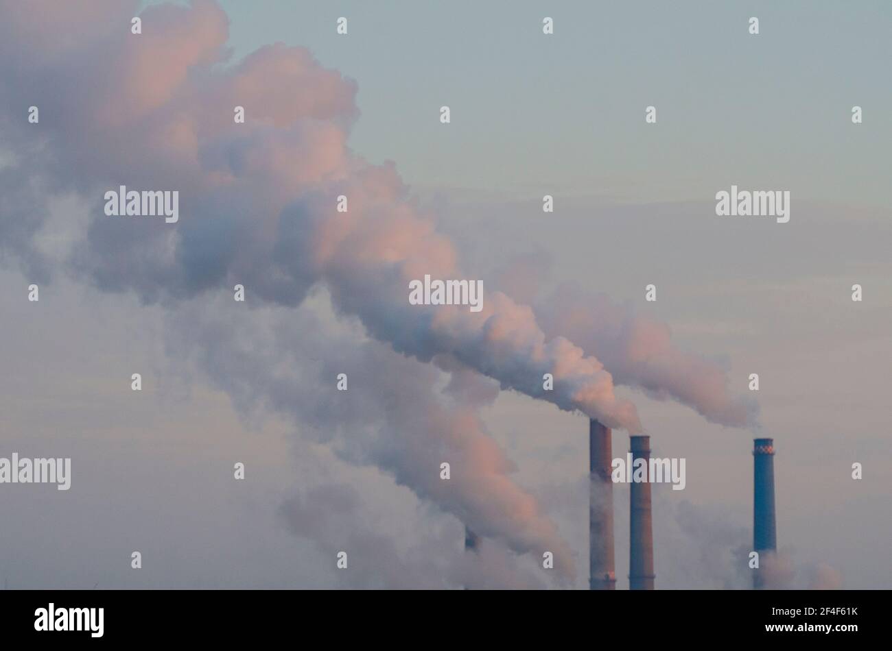 BUCHAREST, ROMANIA - 03 December 2020 - The CEF Sud - a coal-fired power station in Bucharest, Romania - Photo: Geopix Stock Photo