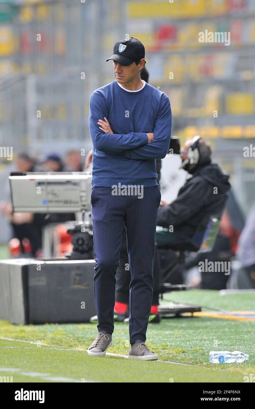 Alessandro Nesta Coach of Frosinone, during the match of the Italian league series B between Frosinone vs Lecce final result 0-3, match played at the Stock Photo