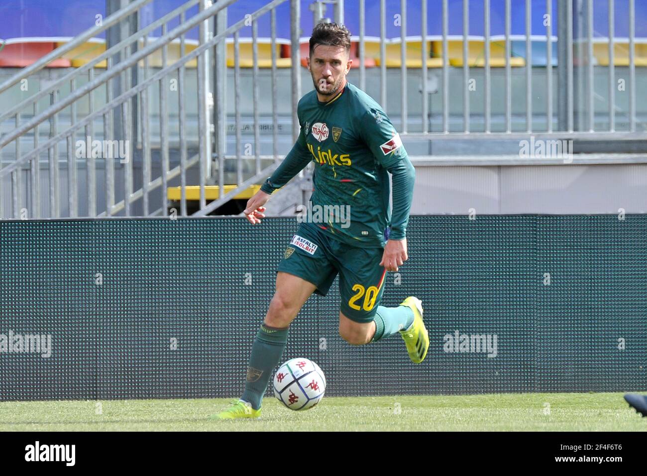 Stefano Pettinari player of Lecce, during the match of the Italian league series B between Frosinone vs Lecce final result 0-3, match played at the Be Stock Photo