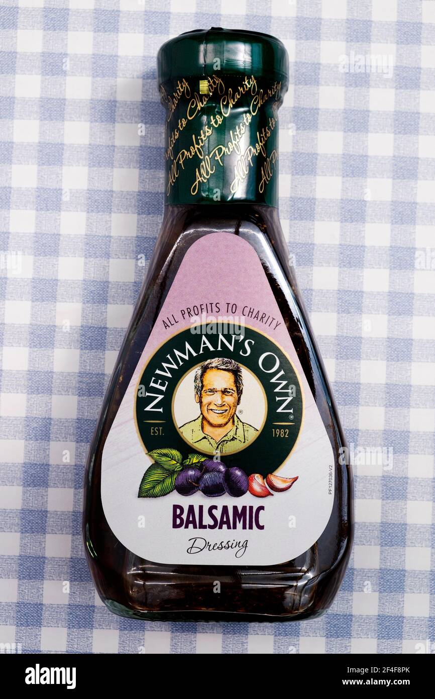 Newmans Own Balsamic dressing Stock Photo