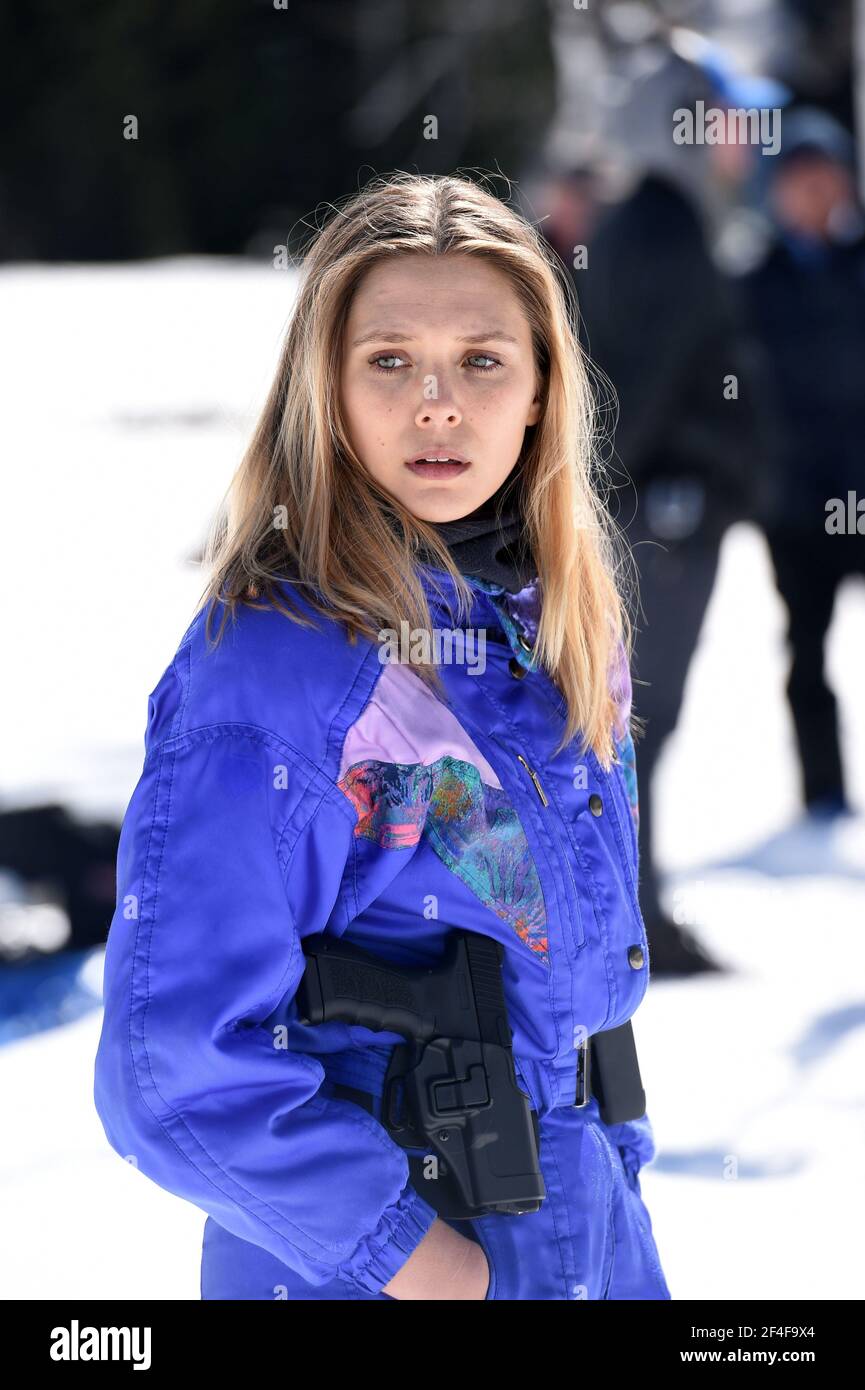 ELIZABETH OLSEN in WIND RIVER (2017), directed by TAYLOR SHERIDAN. Credit:  VOLTAGE PICTURES / Album Stock Photo - Alamy