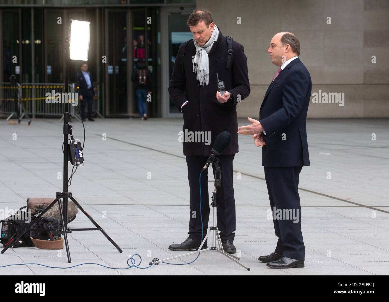 London Uk 21st Mar 2021 Ben Wallace Defence Secretary At The Bbc Studios To Appear On The Andrew Marr Show Credit Karl Black Alamy Live News Stock Photo Alamy