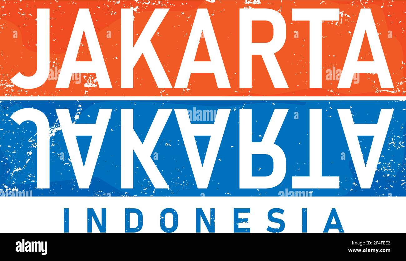 Jakarta typography design vector, for tshirt, poster and other uses