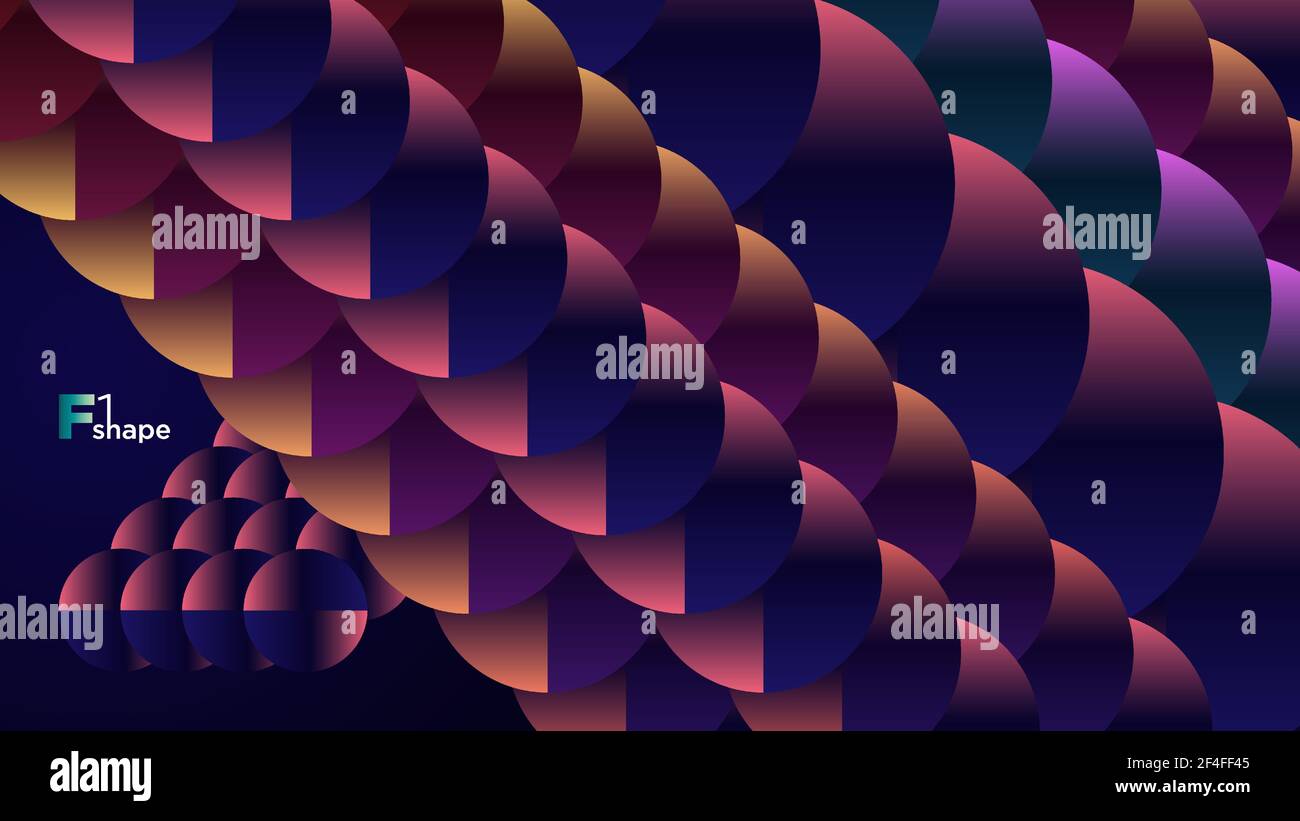 Purple seamless geometric sphere background vector illustration. Stock Vector