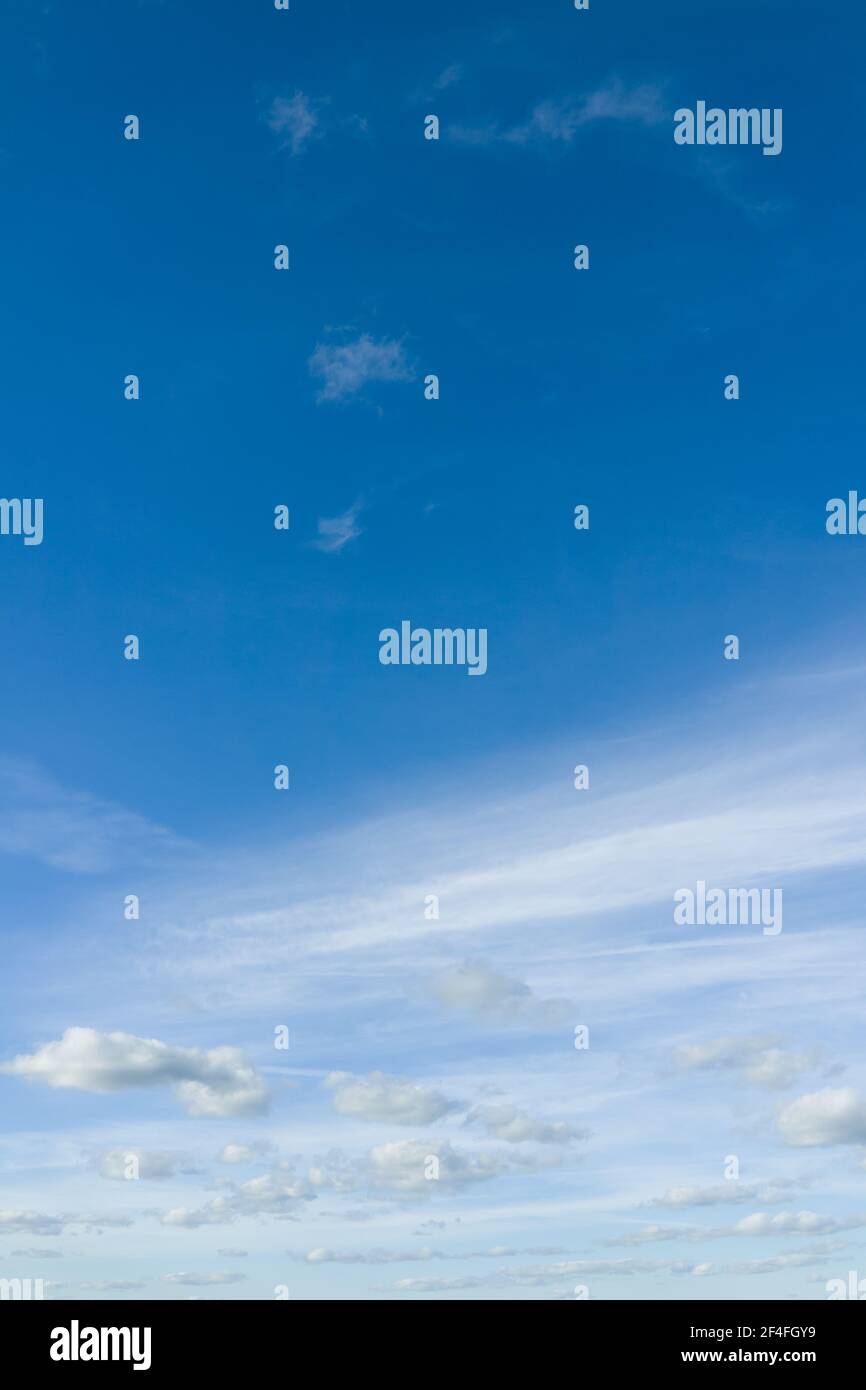 Beautiful blue sky with white clouds hi-res stock photography and ...