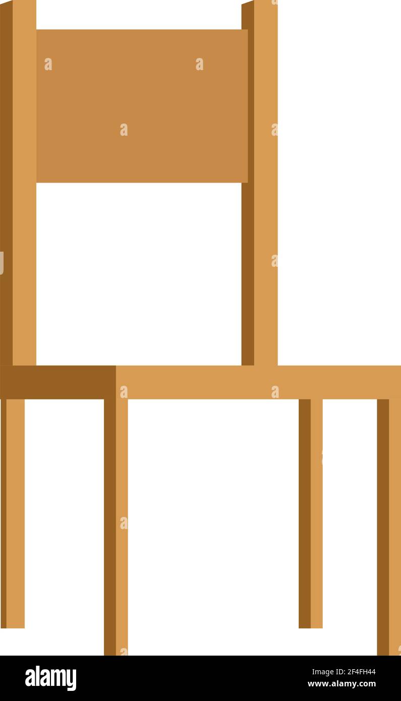school chair wooden Stock Vector Image & Art - Alamy