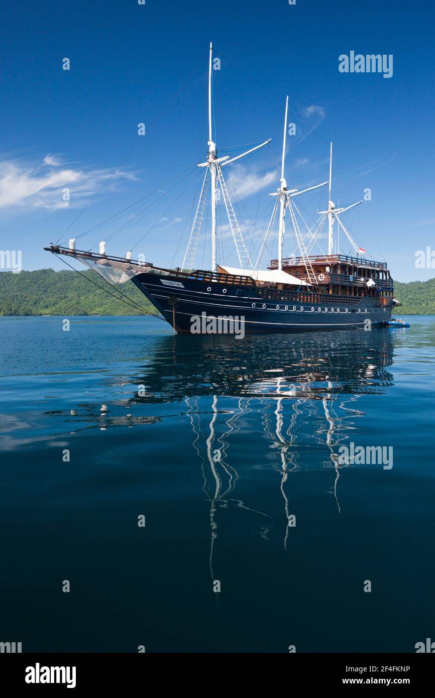 Liveaboard ship Amira, Triton Bay, West Papua, Indonesia Stock Photo - Alamy