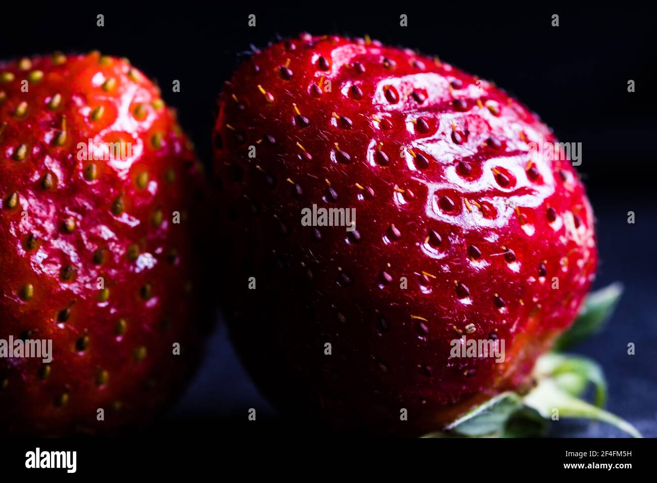 Food Frame Background - Fresh ripe perfect strawberries Stock Photo - Alamy