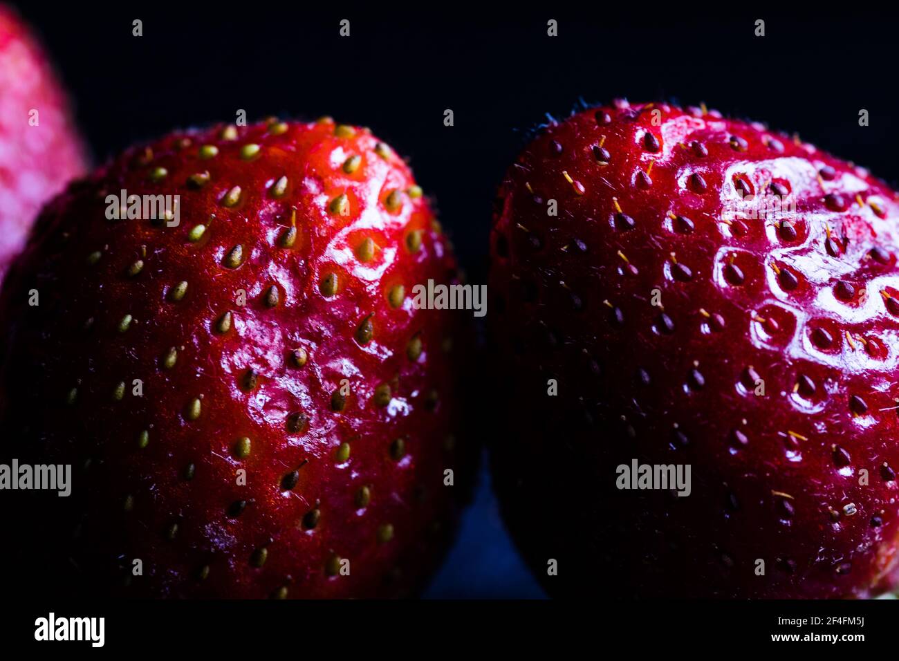 Food Frame Background - Fresh ripe perfect strawberries Stock Photo - Alamy