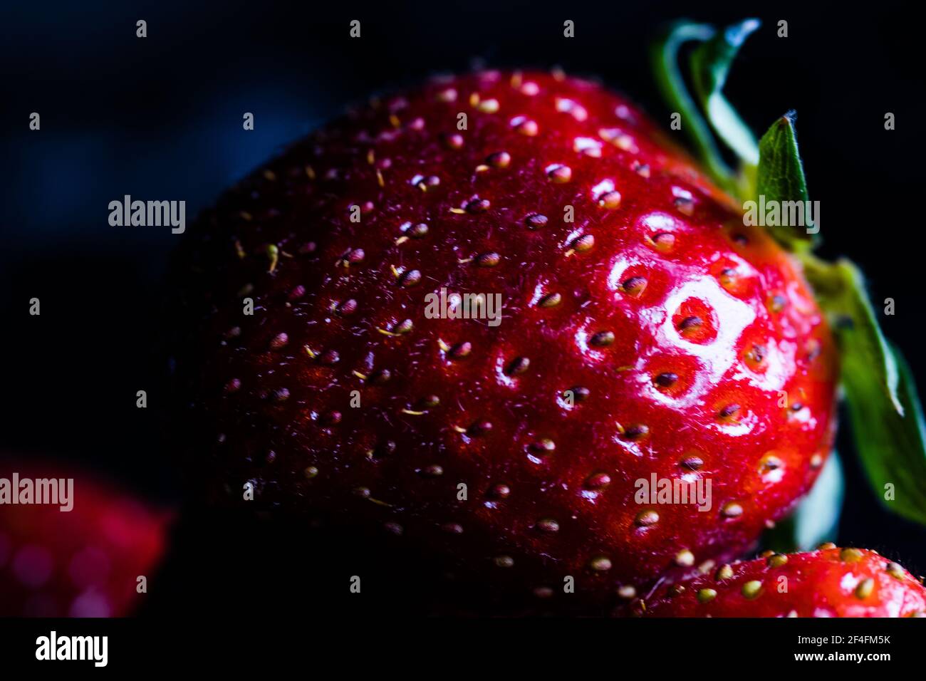 Food Frame Background - Fresh ripe perfect strawberries Stock Photo - Alamy