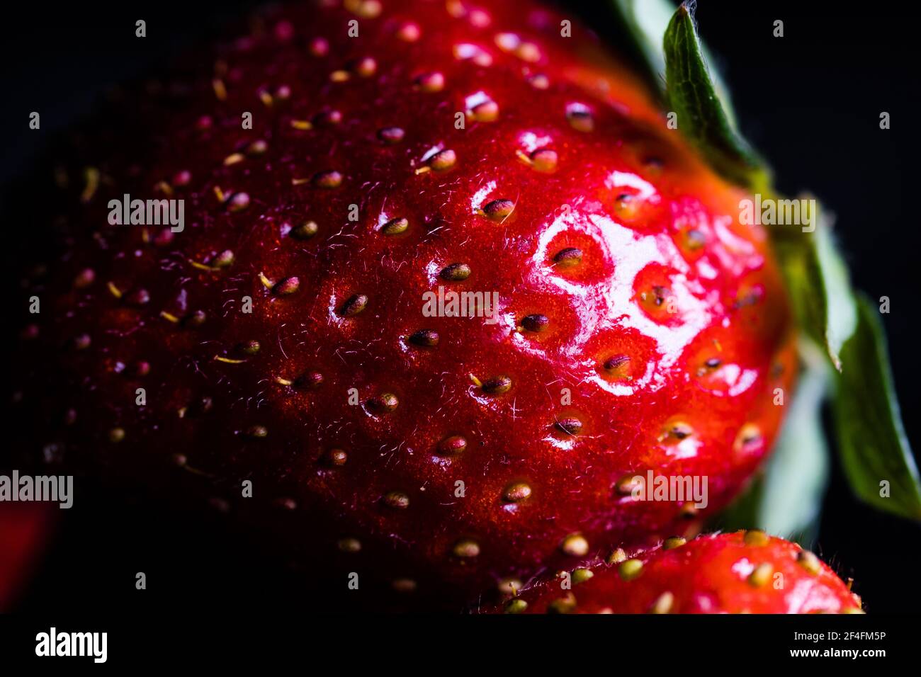 Food Frame Background - Fresh ripe perfect strawberries Stock Photo - Alamy