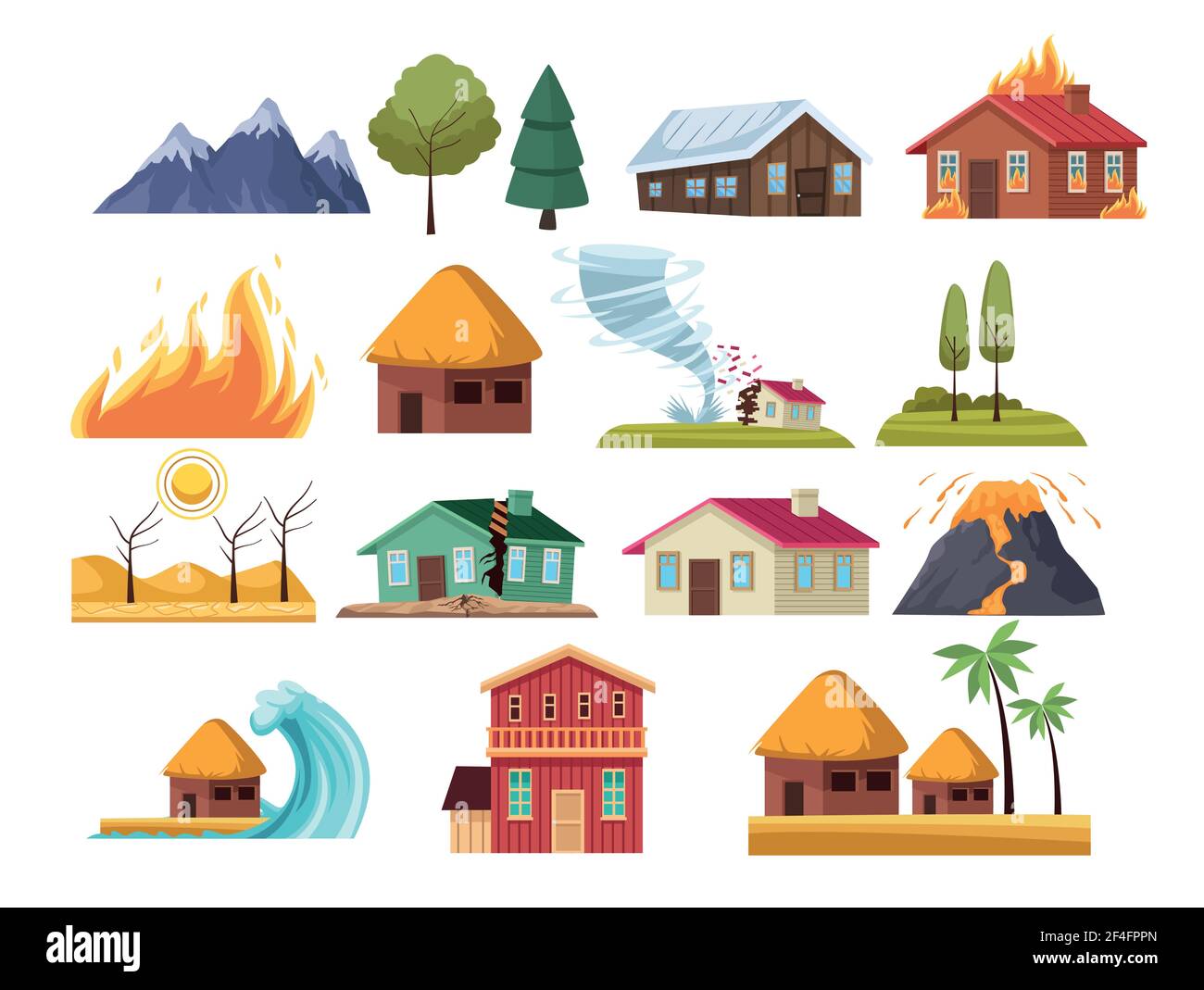 natural disasters icons Stock Vector Image & Art - Alamy