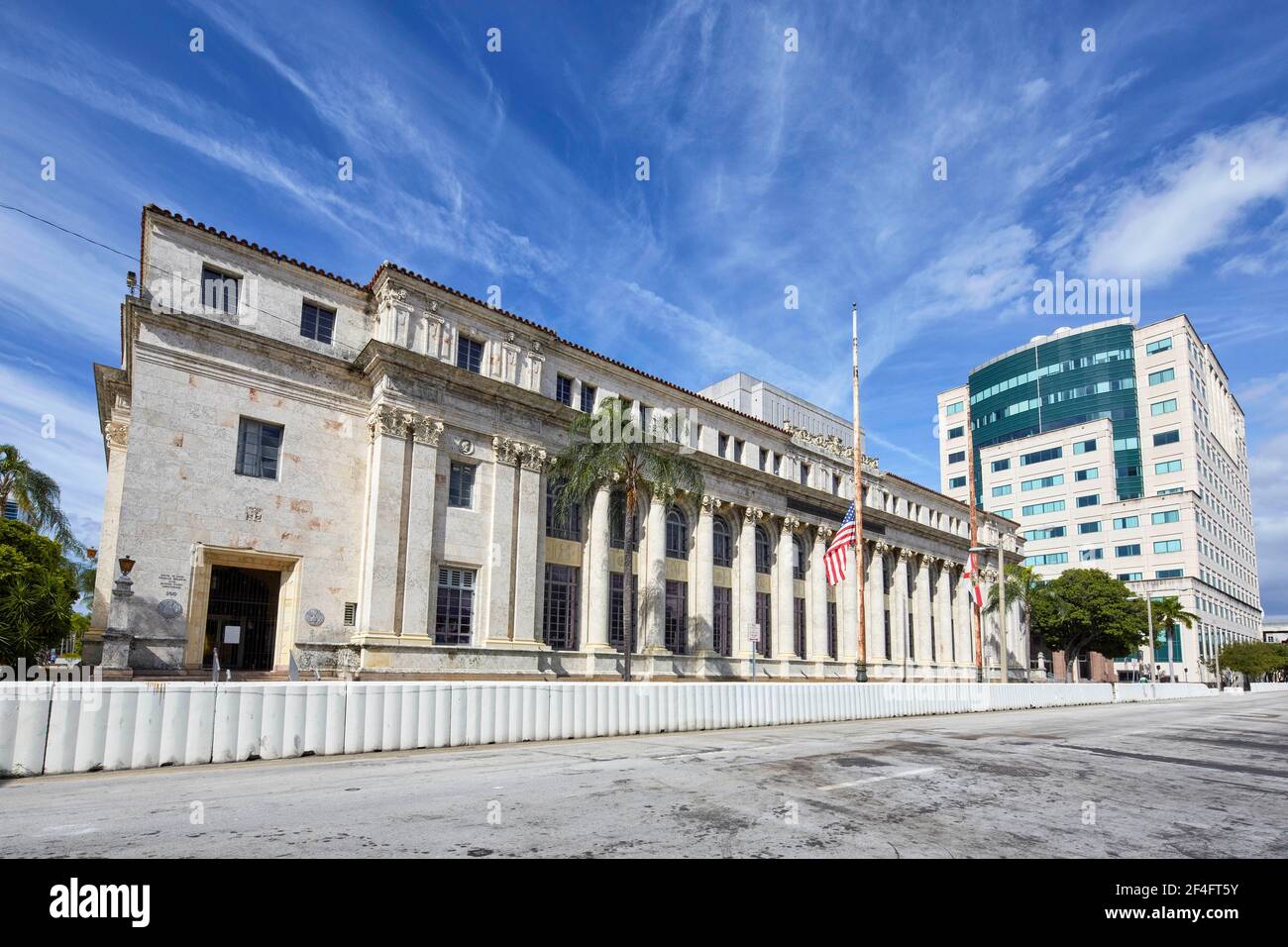 David W Dyer Federal Building and United States Courthouse designed by Carrere & Hastings architectural firm in Miami Florida USA Stock Photo