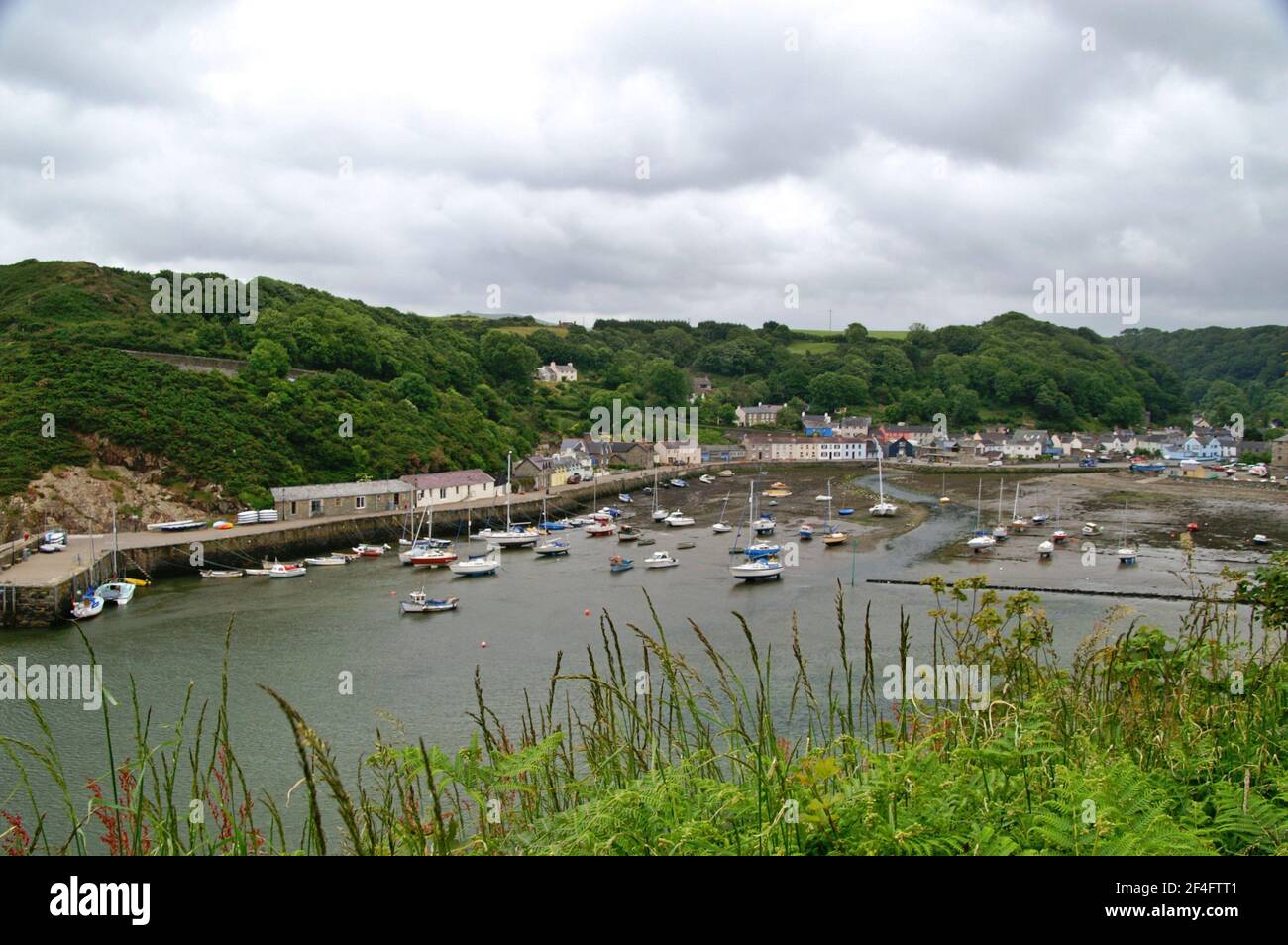 Lower Fishguard Harbour Wales Stock Photo