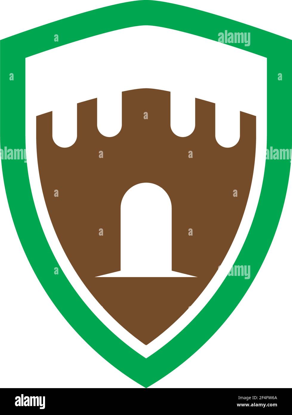 Castle logo template vector icon illustration design Stock Vector