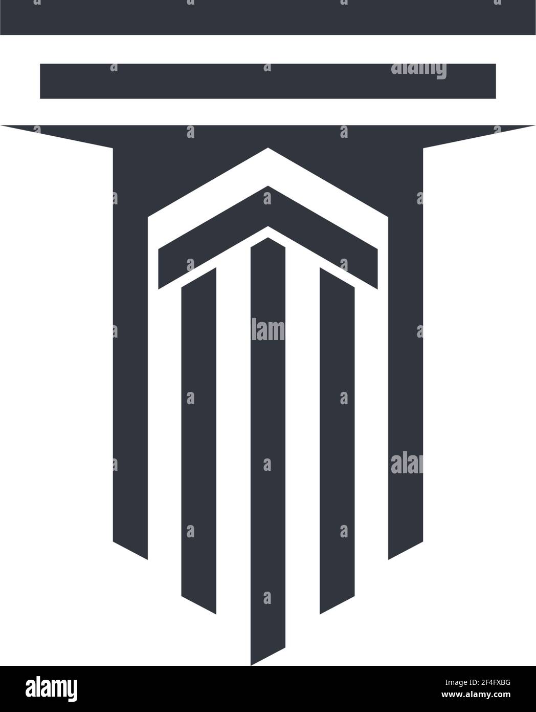 Pillar logo template vector icon illustration design Stock Vector