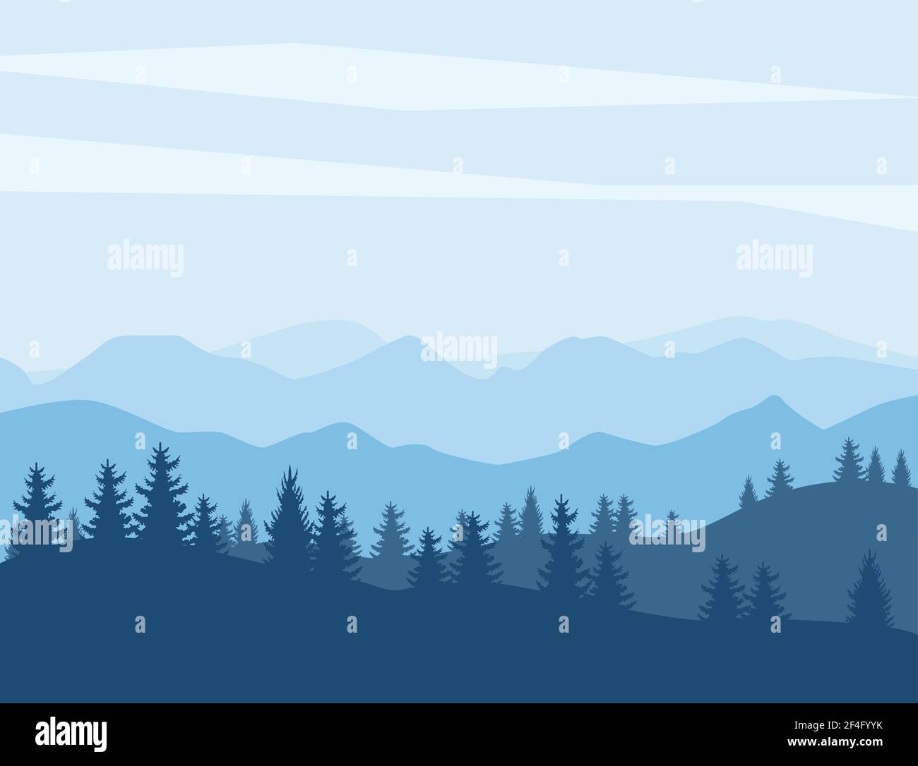 Pines and mountains Stock Vector Images - Alamy