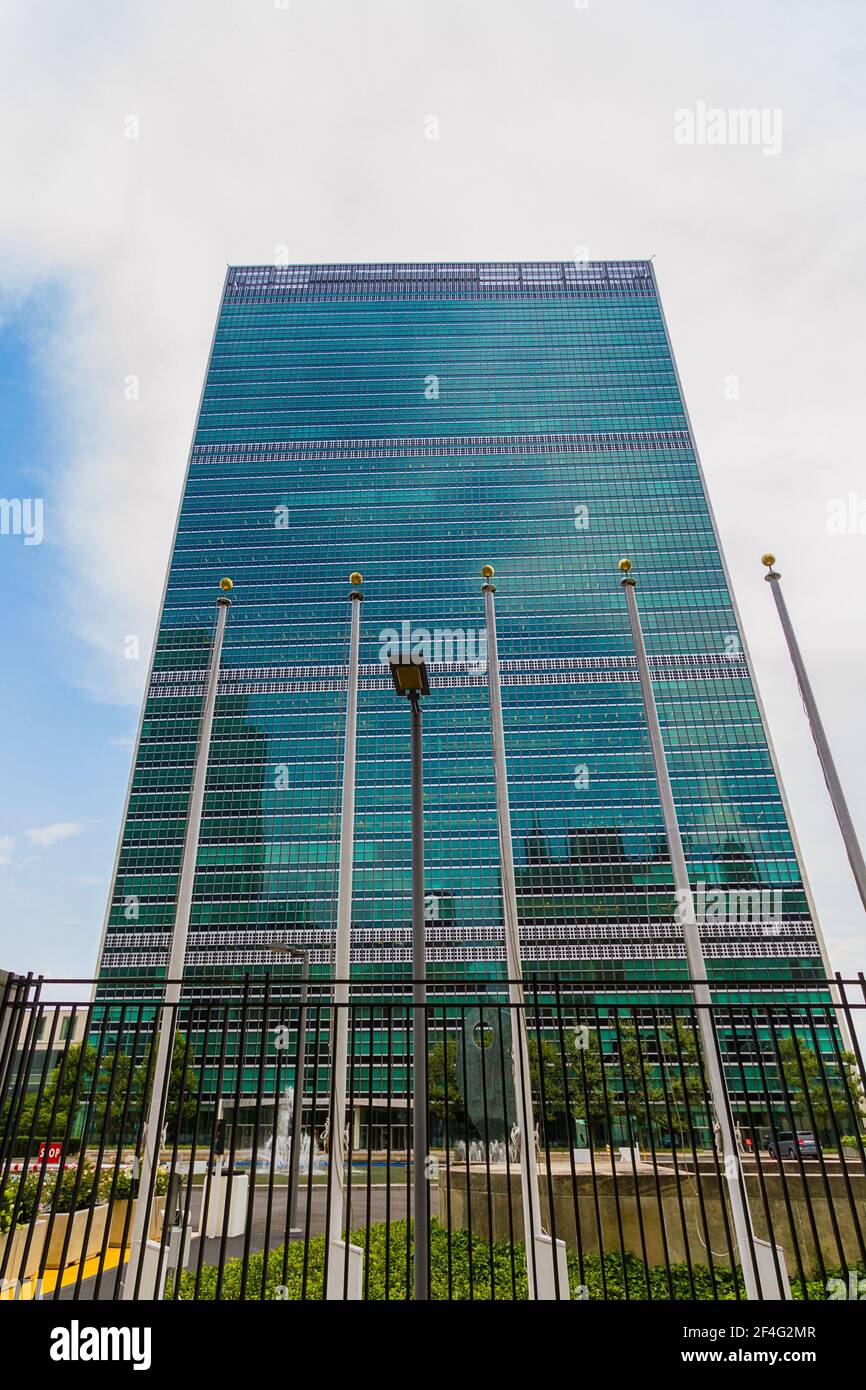 Headquarters of the United Nations in New York City Stock Photo