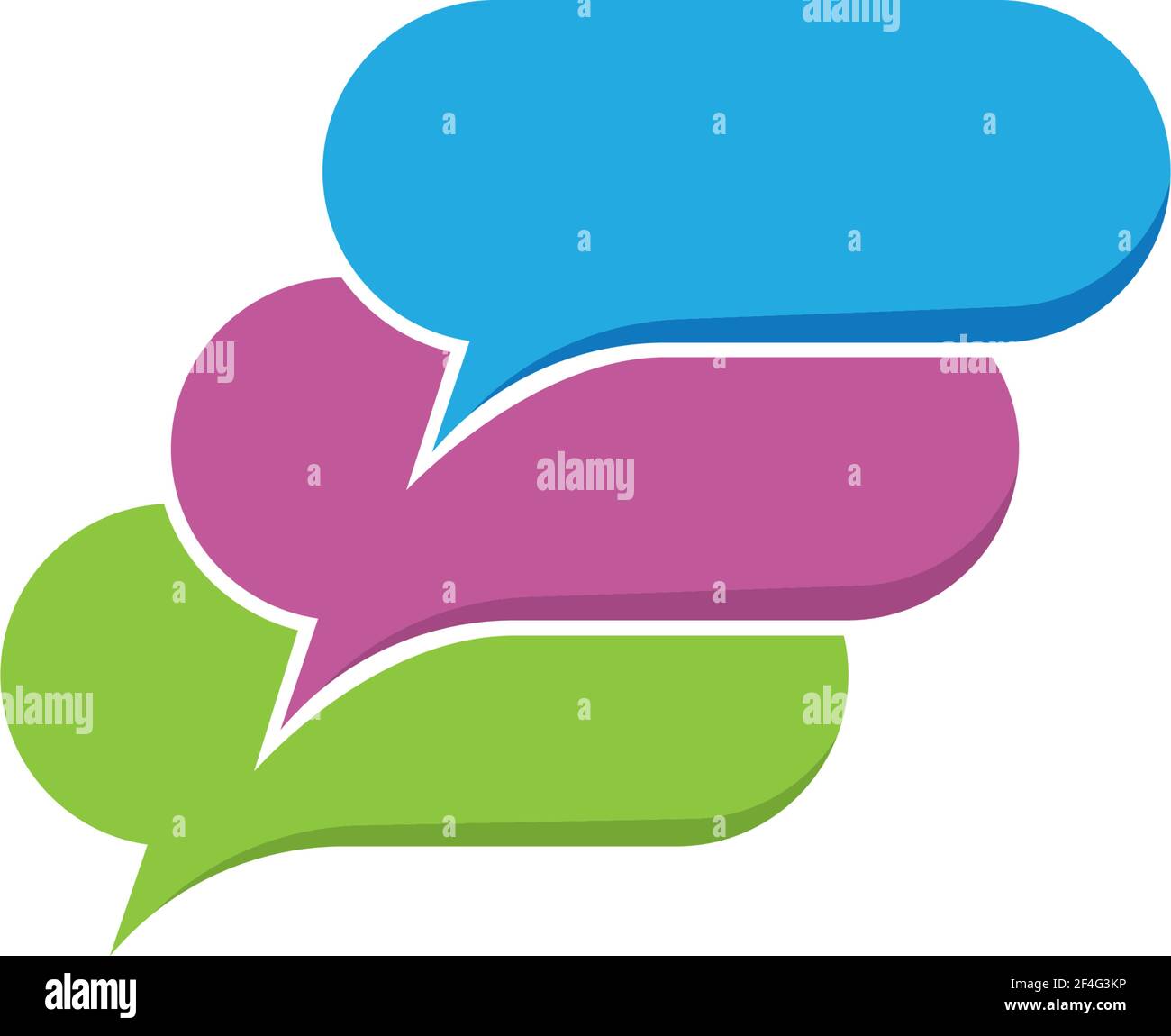 Speech bubble logo template vector icon illustration design Stock ...