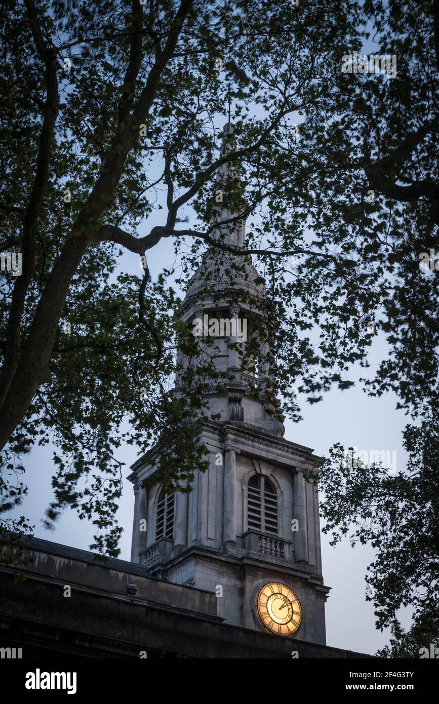 St Leonard's Church, Shoreditch, East London, mentioned in nursery