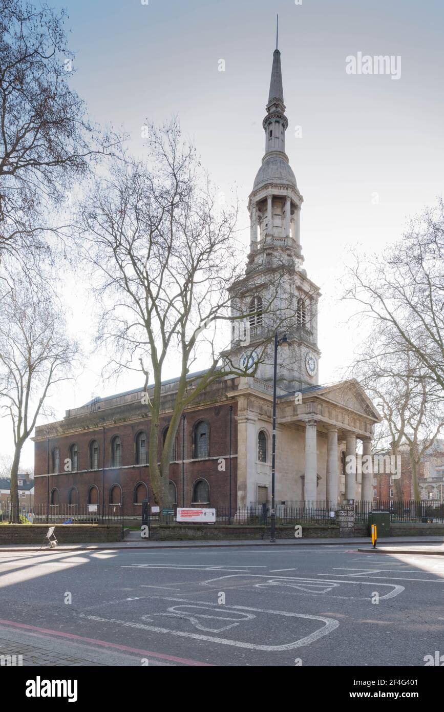 St Leonard's Church, Shoreditch, East London, mentioned in nursery rhyme 'Oranges and Lemons