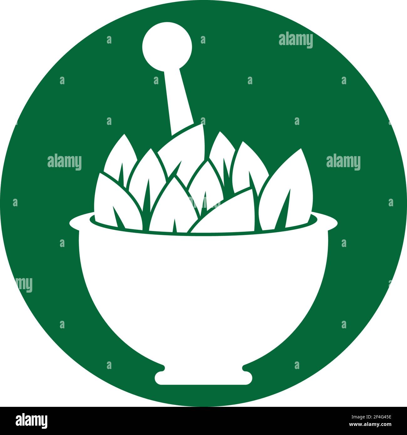 Herbal medicine logo template vector icon illustration Stock Vector ...