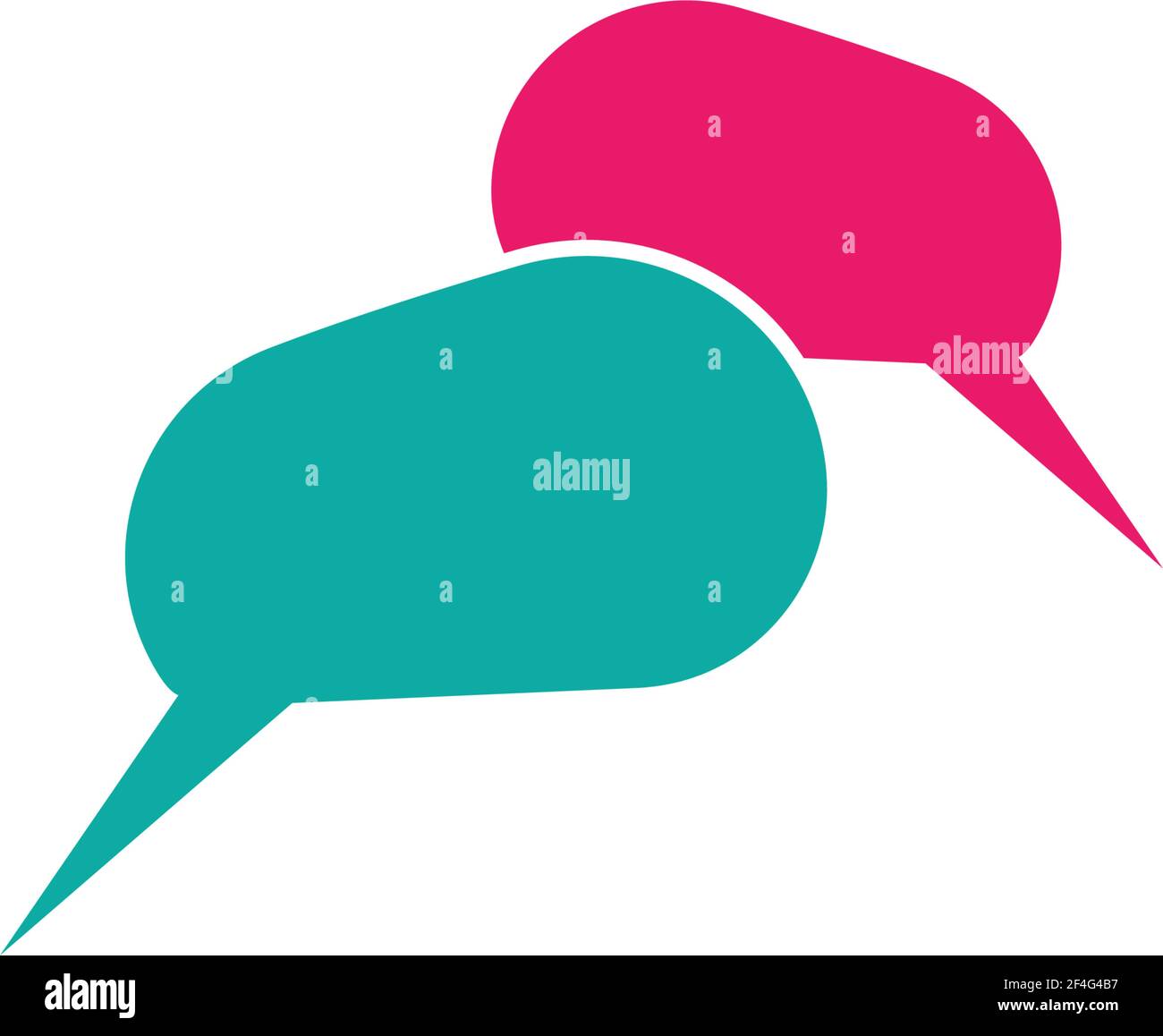 Speech bubble logo template vector icon illustration design Stock ...