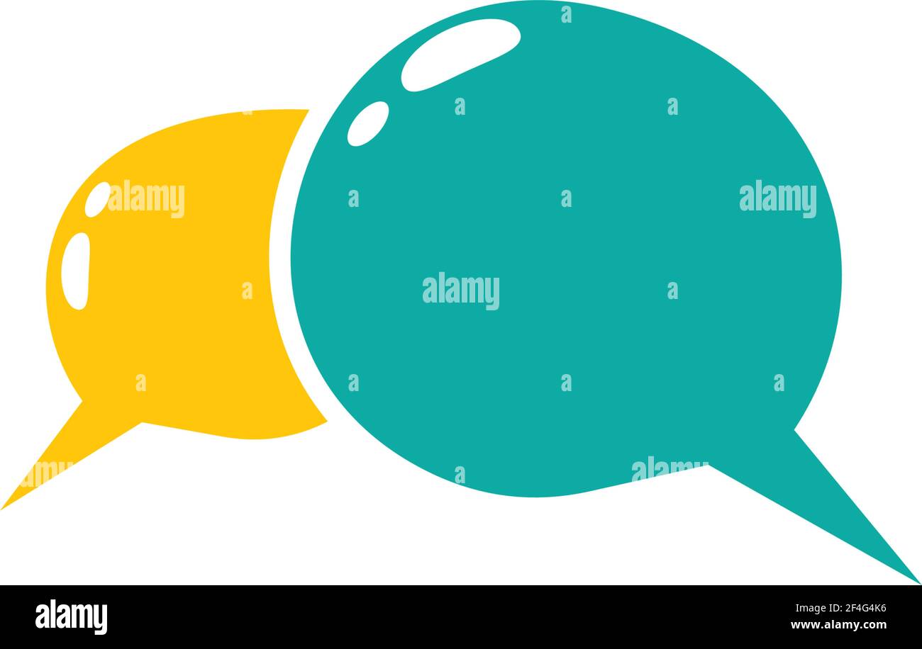 Speech bubble logo template vector icon illustration design Stock ...