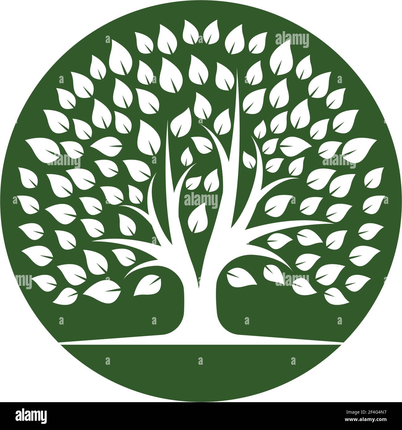 Tree logo template vector icon illustration Stock Vector Image & Art ...
