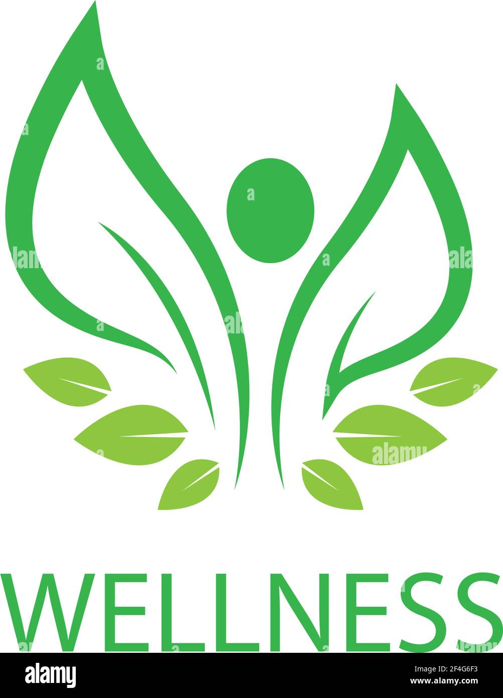 Wellnes logo template vector icon Stock Vector Image & Art - Alamy