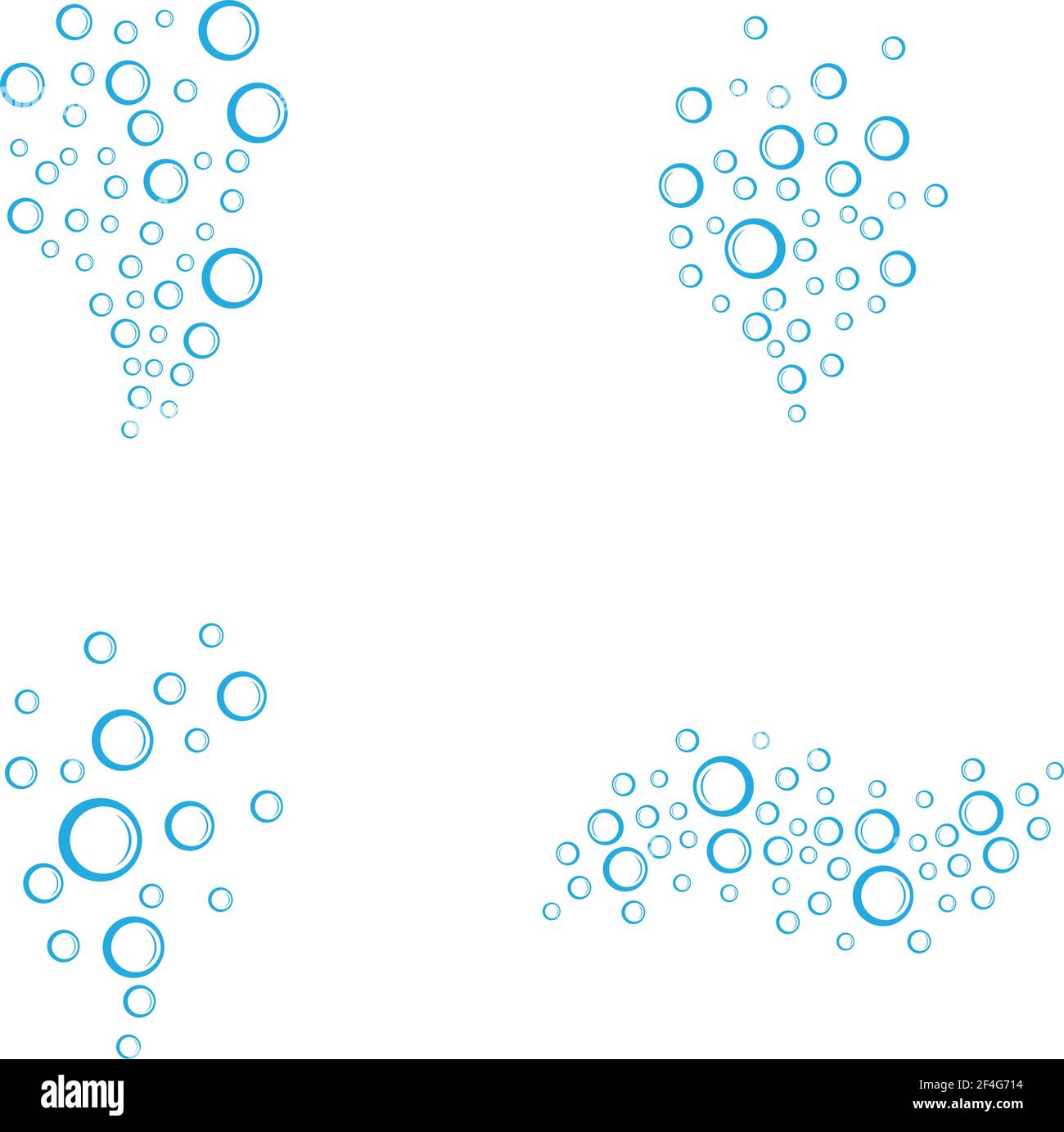 Bubbles water vector icon illustration design Stock Vector