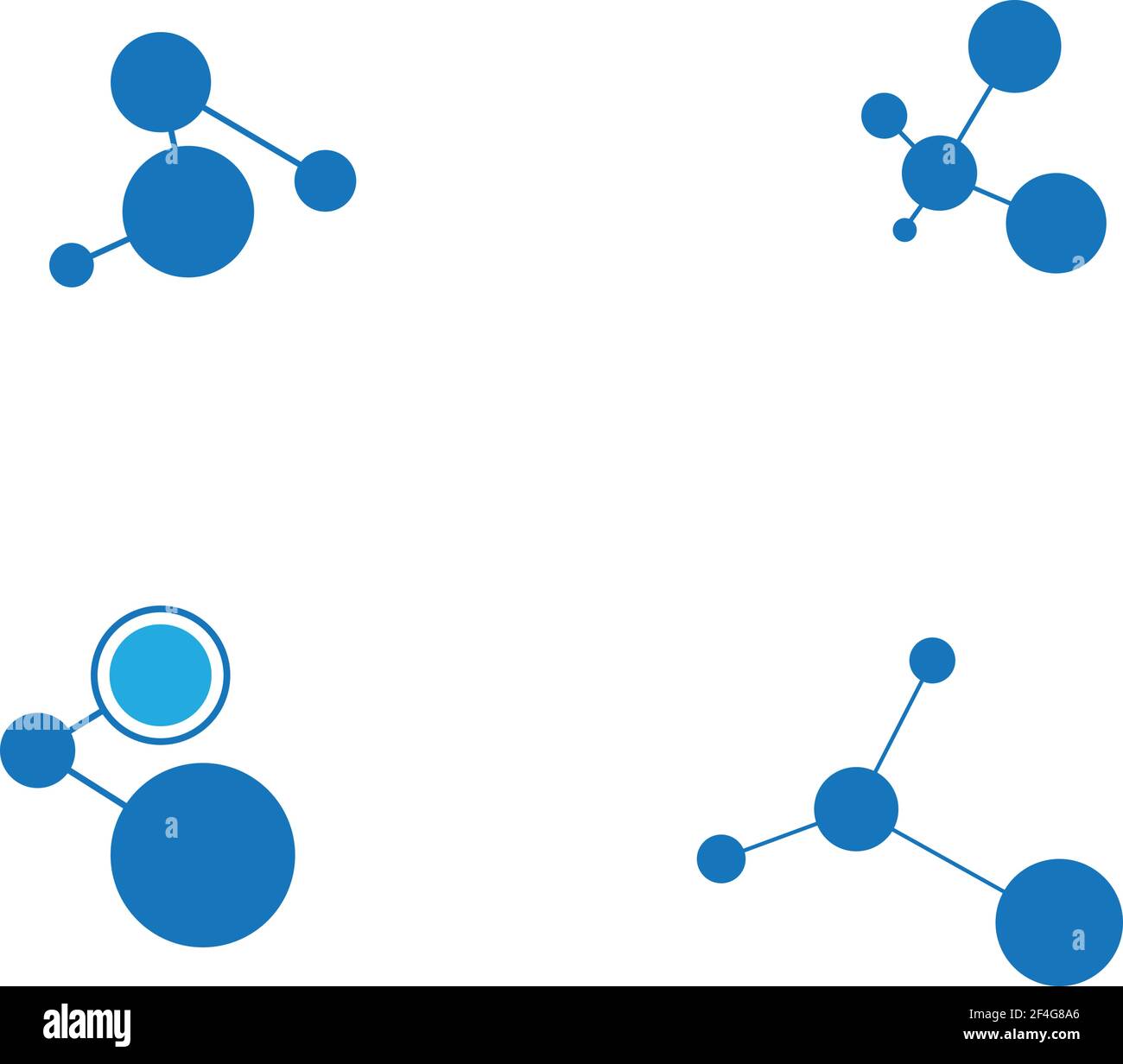 Molecule logo template vector icon illustration Stock Vector