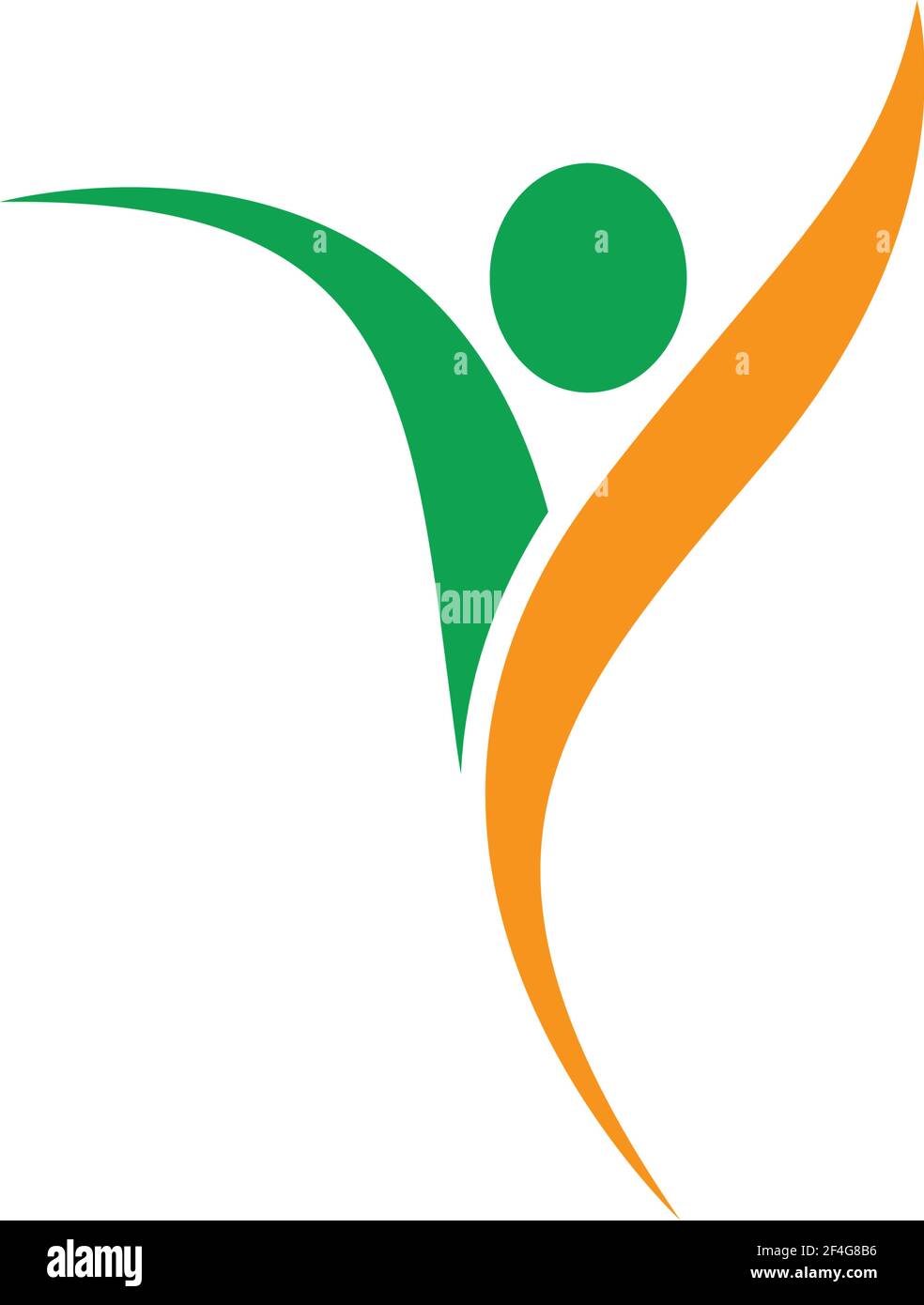 Healthy life logo template vector icon illustration design Stock Vector