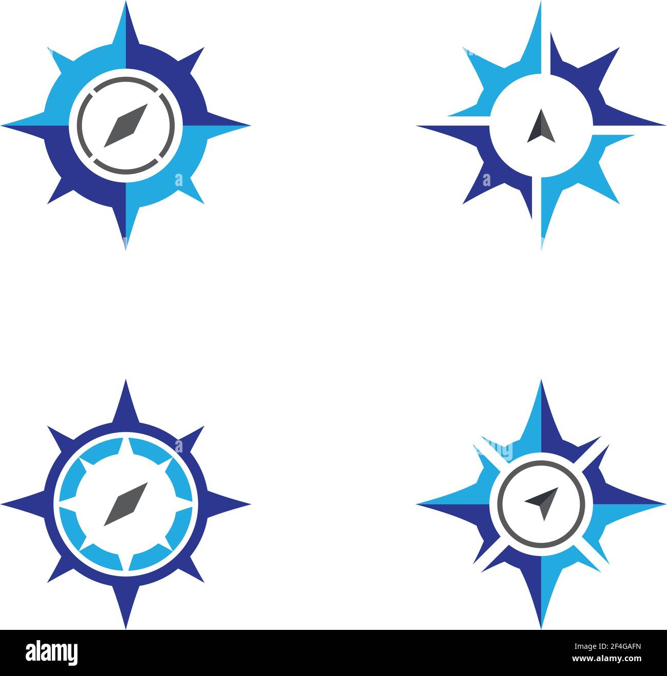 Compass  logo template vector icon illustration Stock Vector