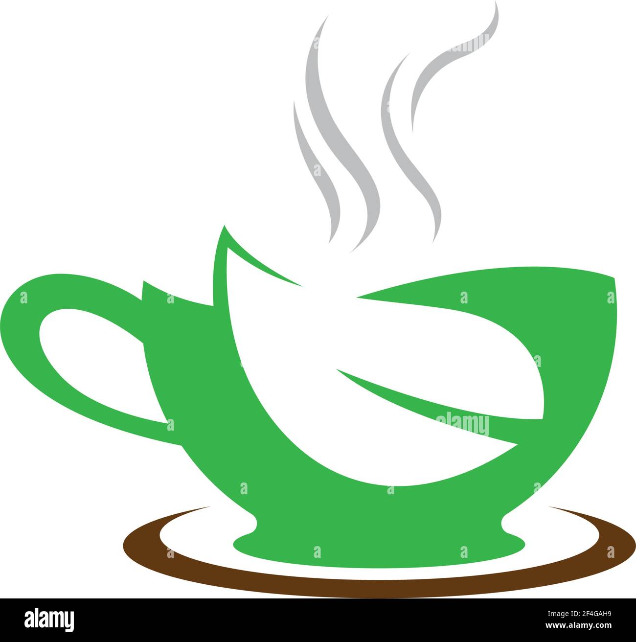 Tea cup logo template vector icon illustration design Stock Vector