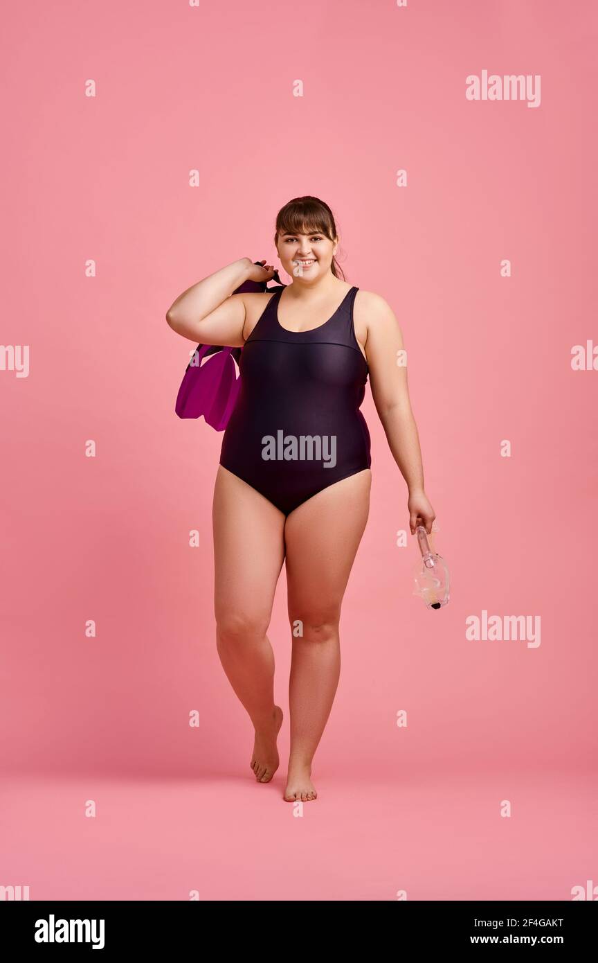 Fat Woman In Swimsuit High Resolution Stock Photography and Images - Alamy
