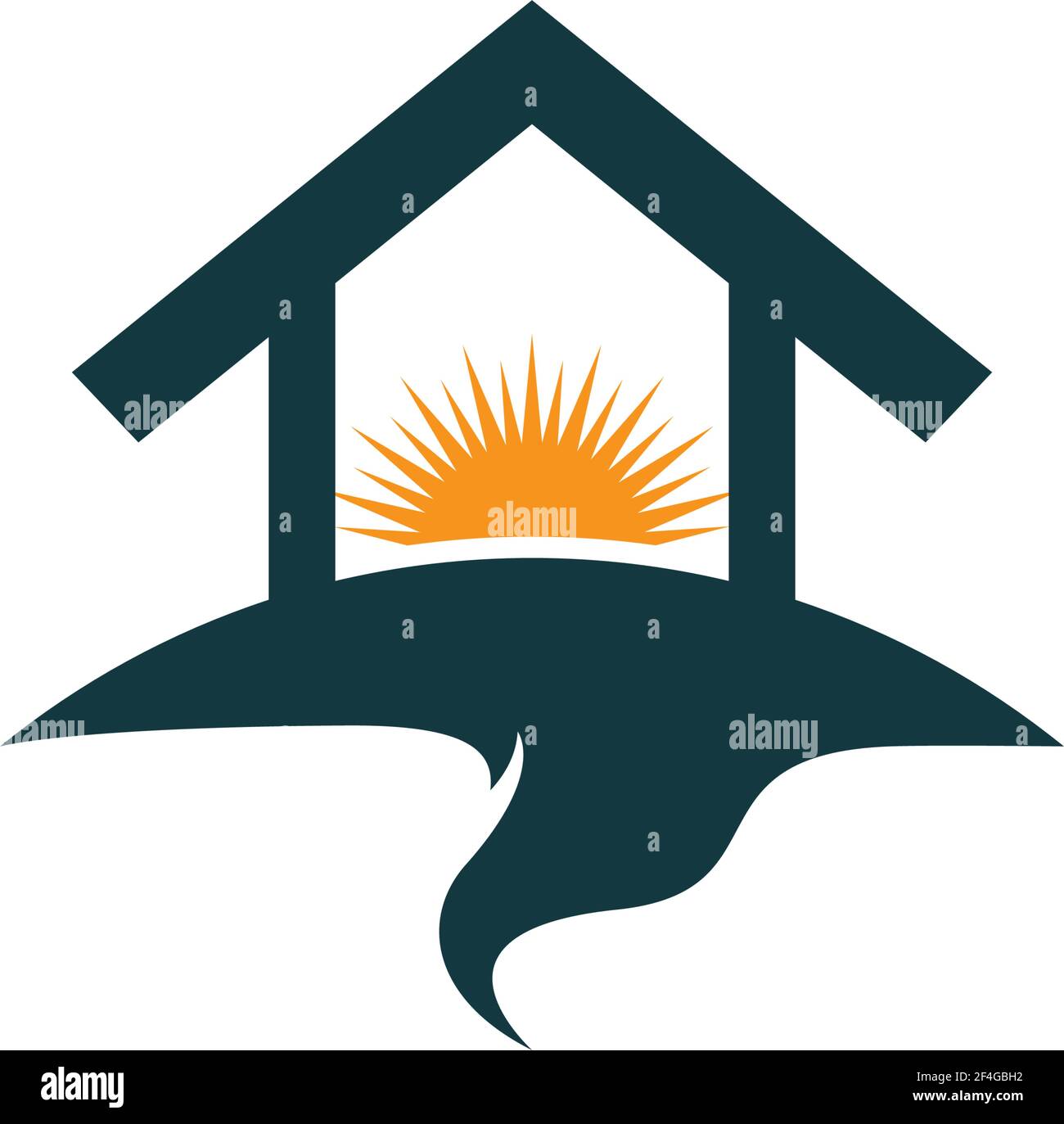 Summer logo vector icon illustration Stock Vector
