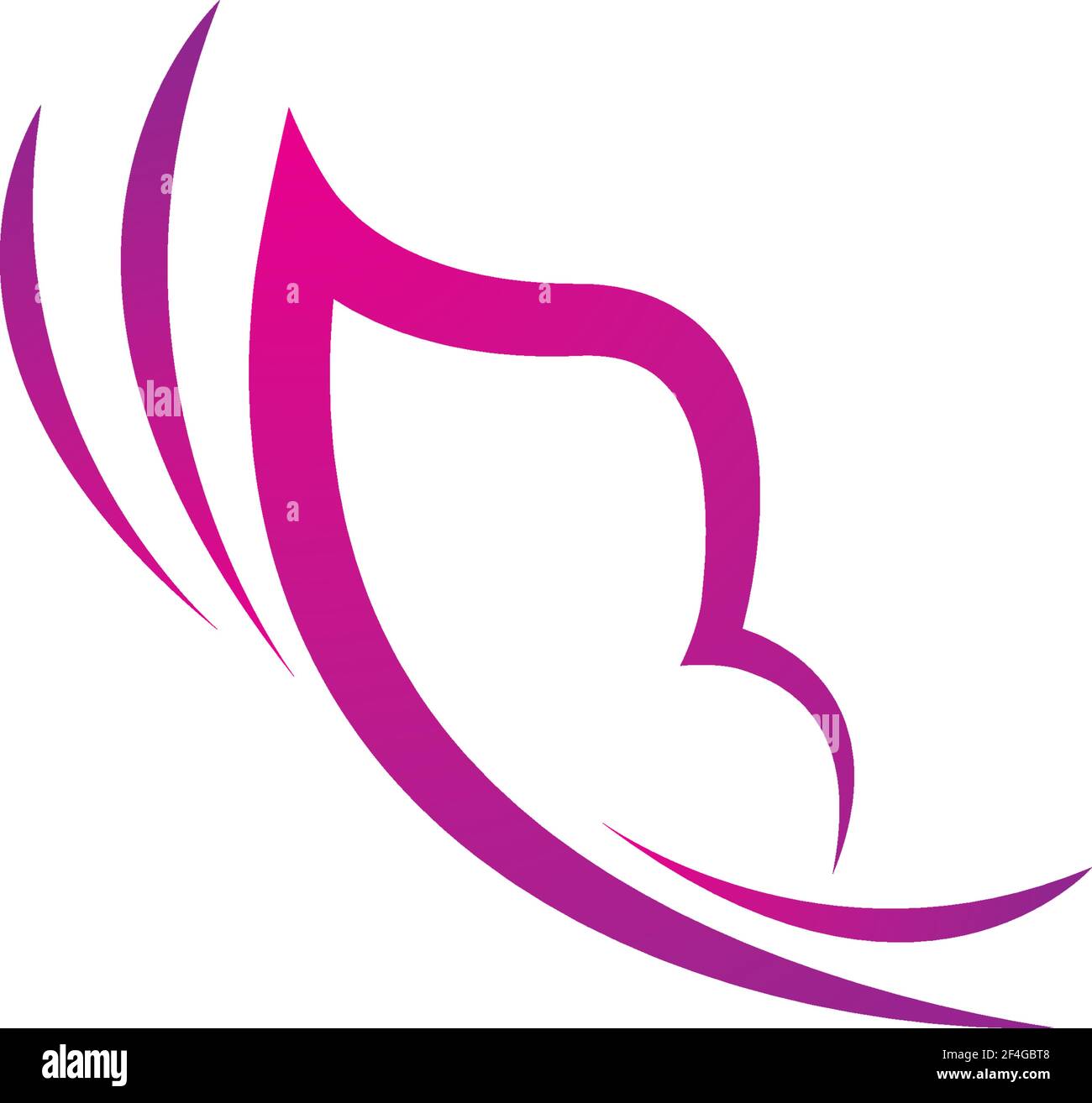 Butterfly logo template vector icon illustration design Stock Vector